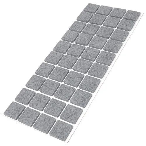 Adsamm Feltrini Autoadesivi Grigi 25x25 mm 40 Pezzi