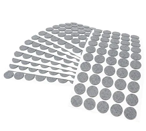 Adsamm feltrini autoadesivi tondi ø 22 mm grigi 500 pezzi 3,5 mm