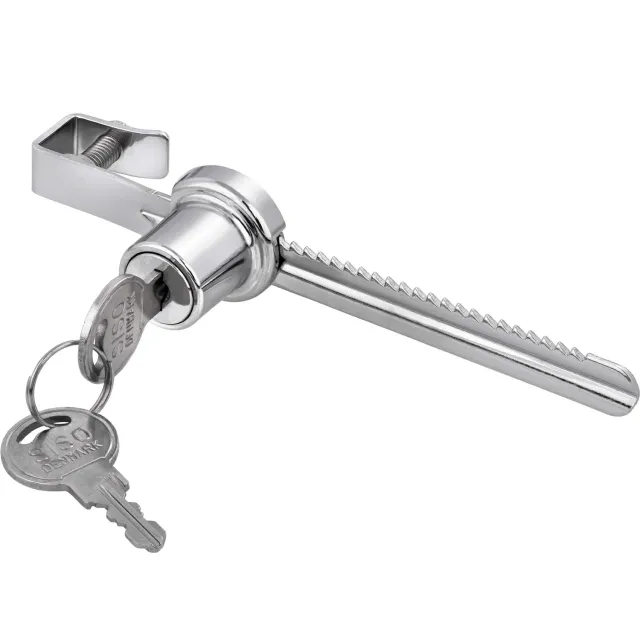Gedotec Serratura Vetro 4-7 mm 1 Pezzo Cromato Lucido