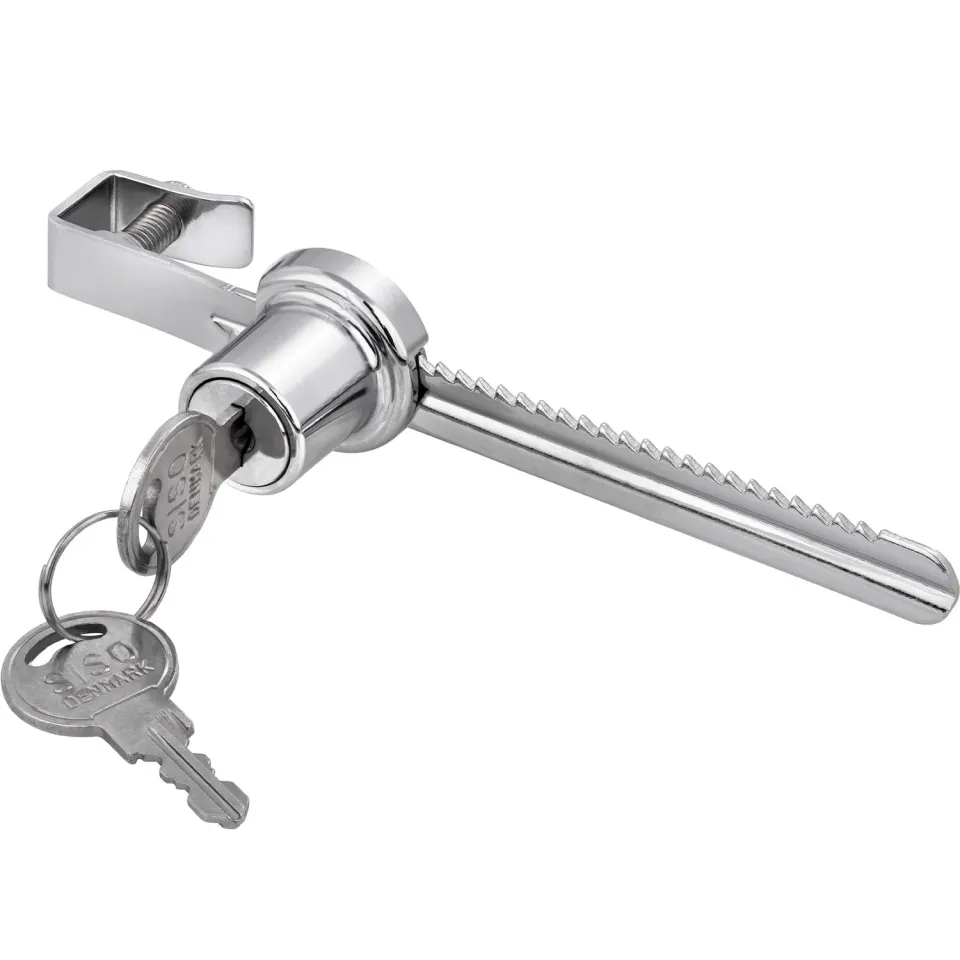 Gedotec Serratura Vetro 4-7 mm 1 Pezzo Cromato Lucido