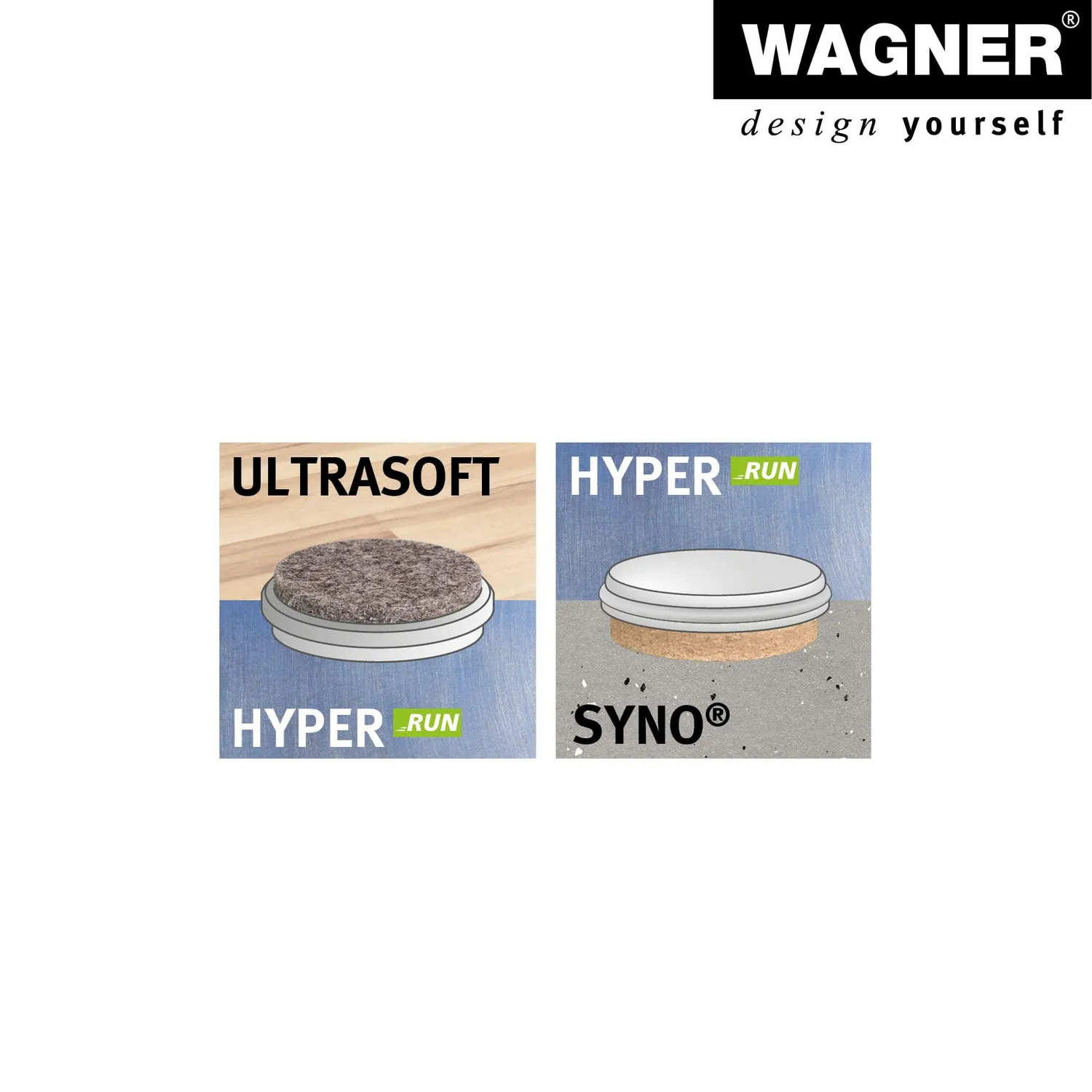 Wagner QuickClick 15417999 piedino regolabile M8 set 4 pezzi