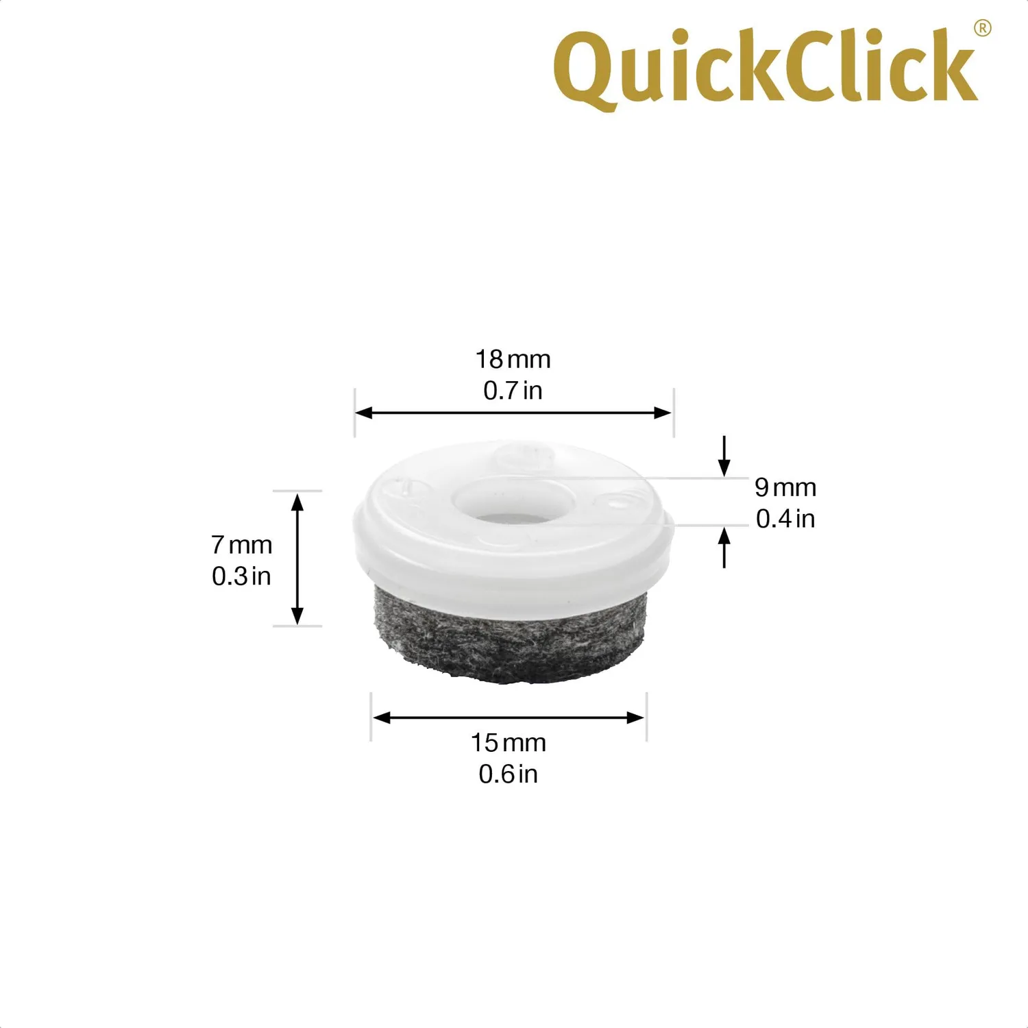 WAGNER QuickClick Inserti Feltro Ø20 8 Pezzi Ultrasoft