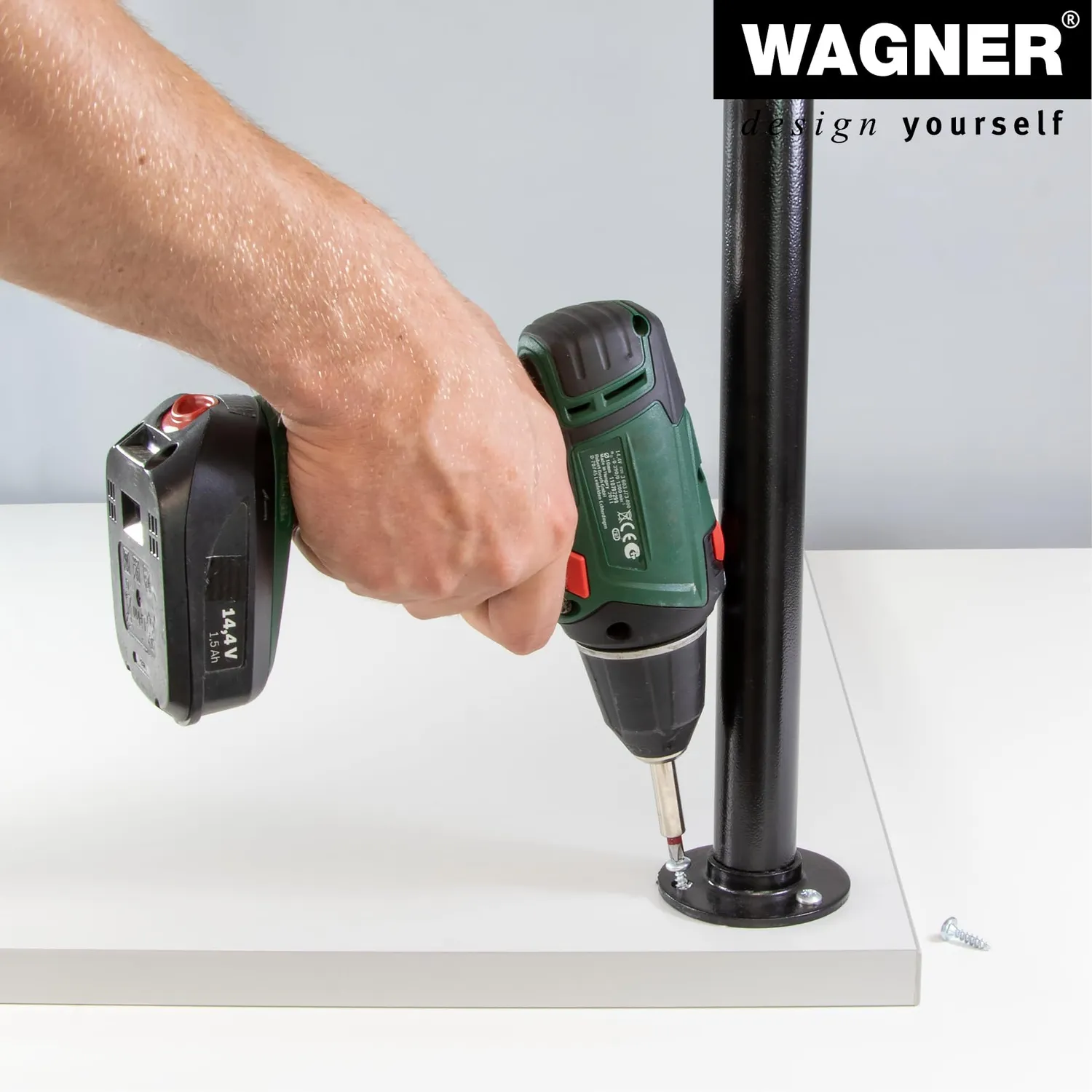 Wagner Style ST 5571 gamba mobile 71 cm nera 1 pezzo