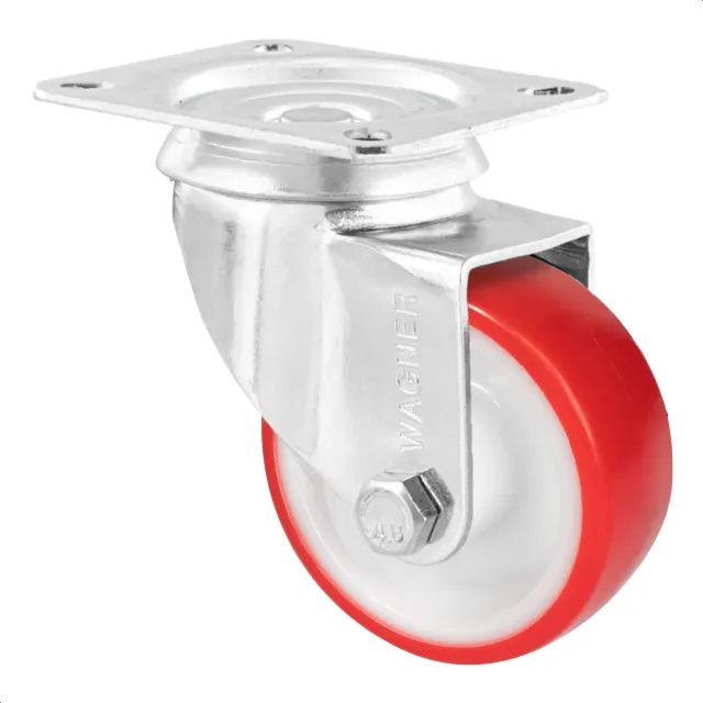 Wagner RO 6880 rotella girevole piastra 80 mm morbida rossa