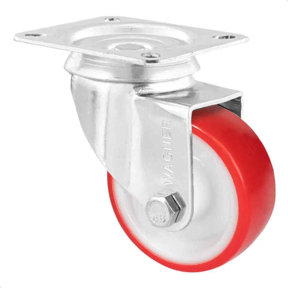Wagner RO 6880 rotella girevole piastra 80 mm morbida rossa