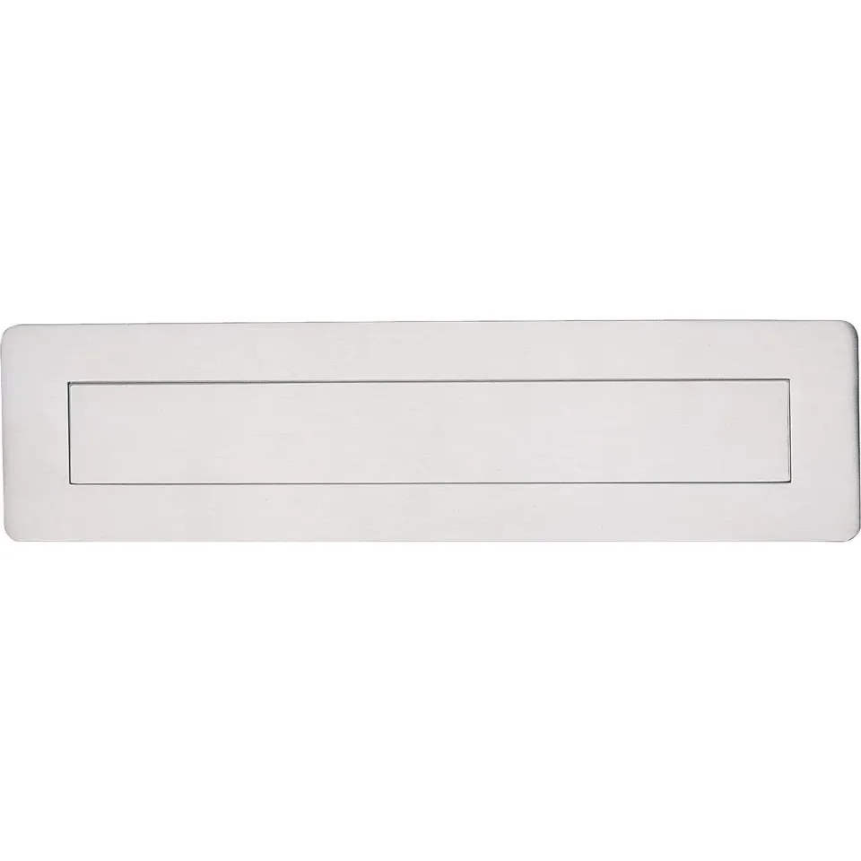 Gedotec 315x80 mm feritoia porta inox argento interna