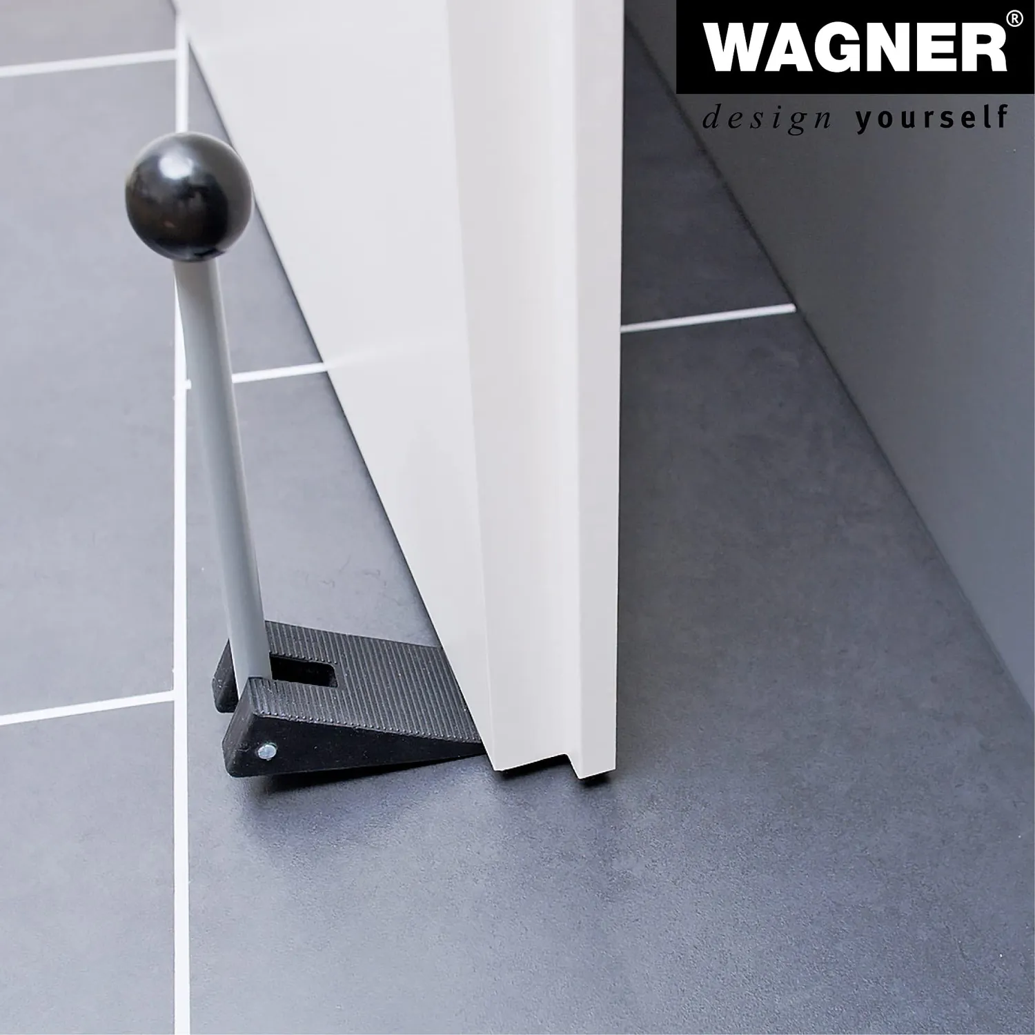 Wagner Comfort Fermaporta Cuneo 195 mm Nero Acciaio