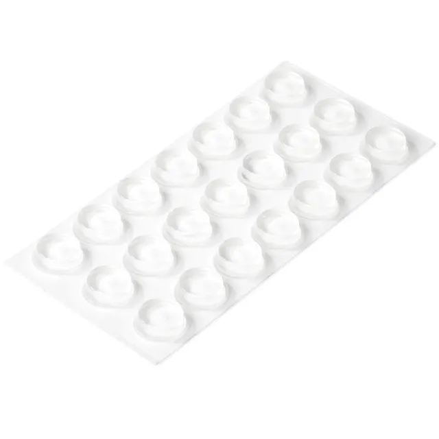 Adsamm gommini cilindrici trasparenti 20 mm adesivi