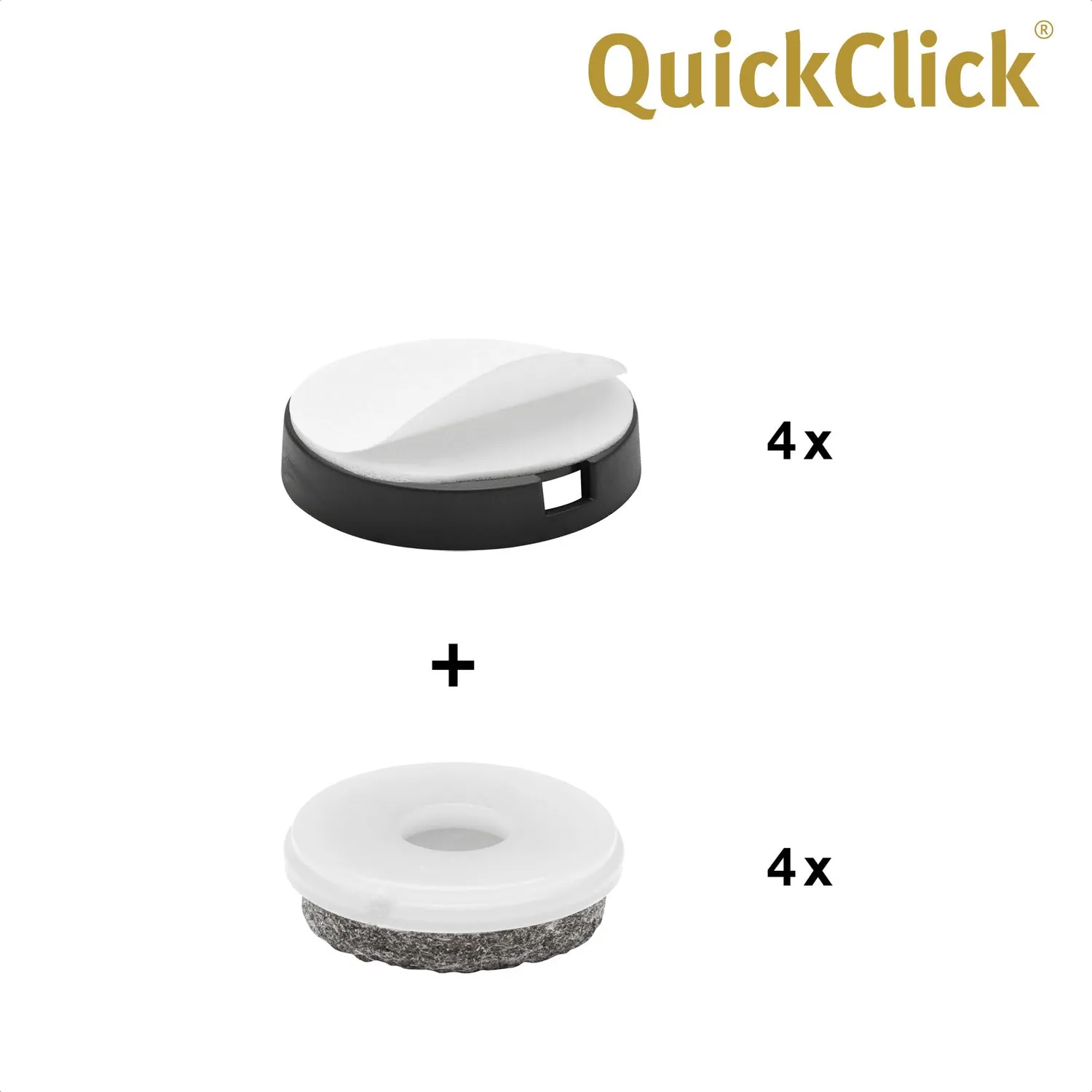 Wagner QuickClick Feltrini Ultrasoft 30mm 4 Pezzi