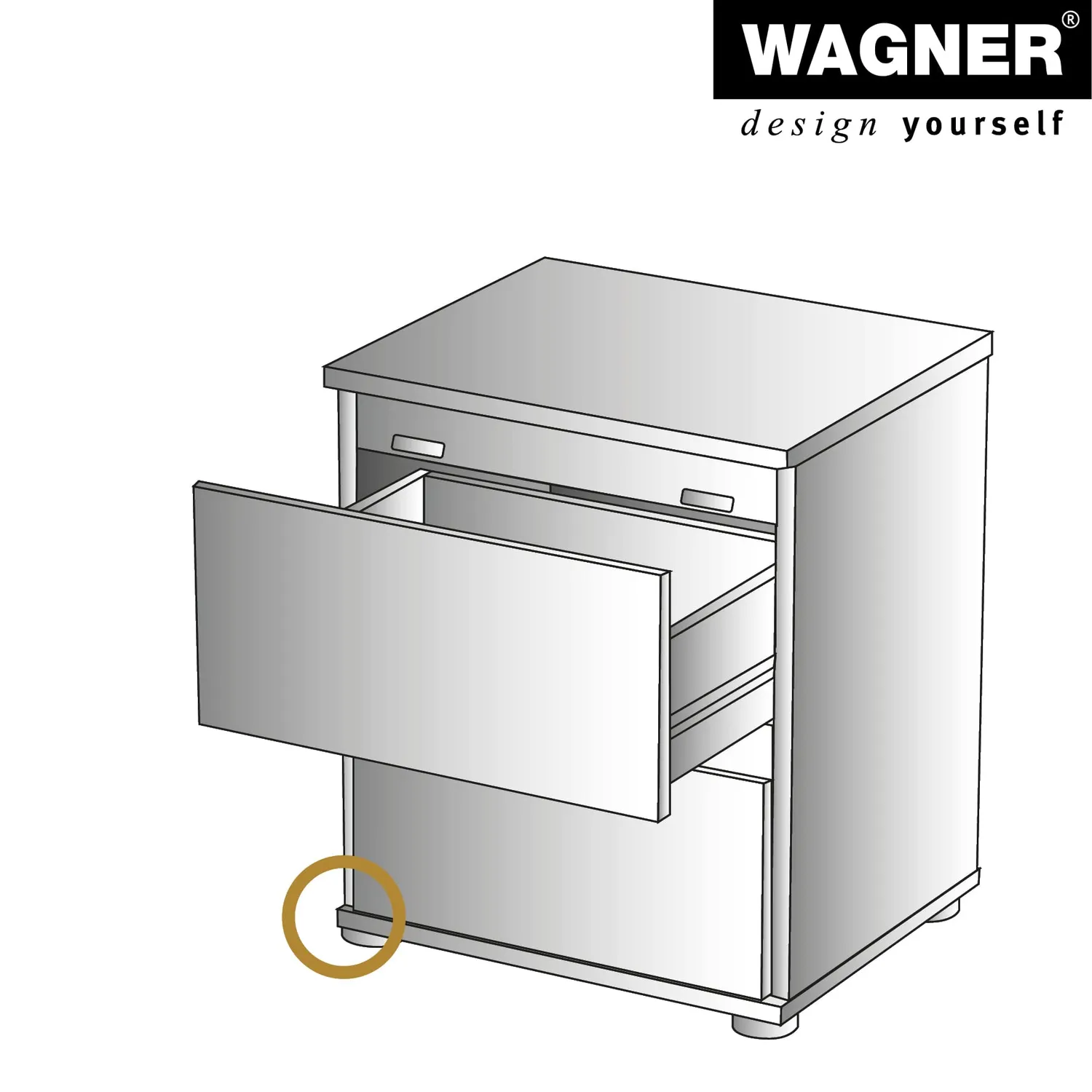 Wagner Justus Lounge ST 9070 piedini divano 25-35 mm 4 pz