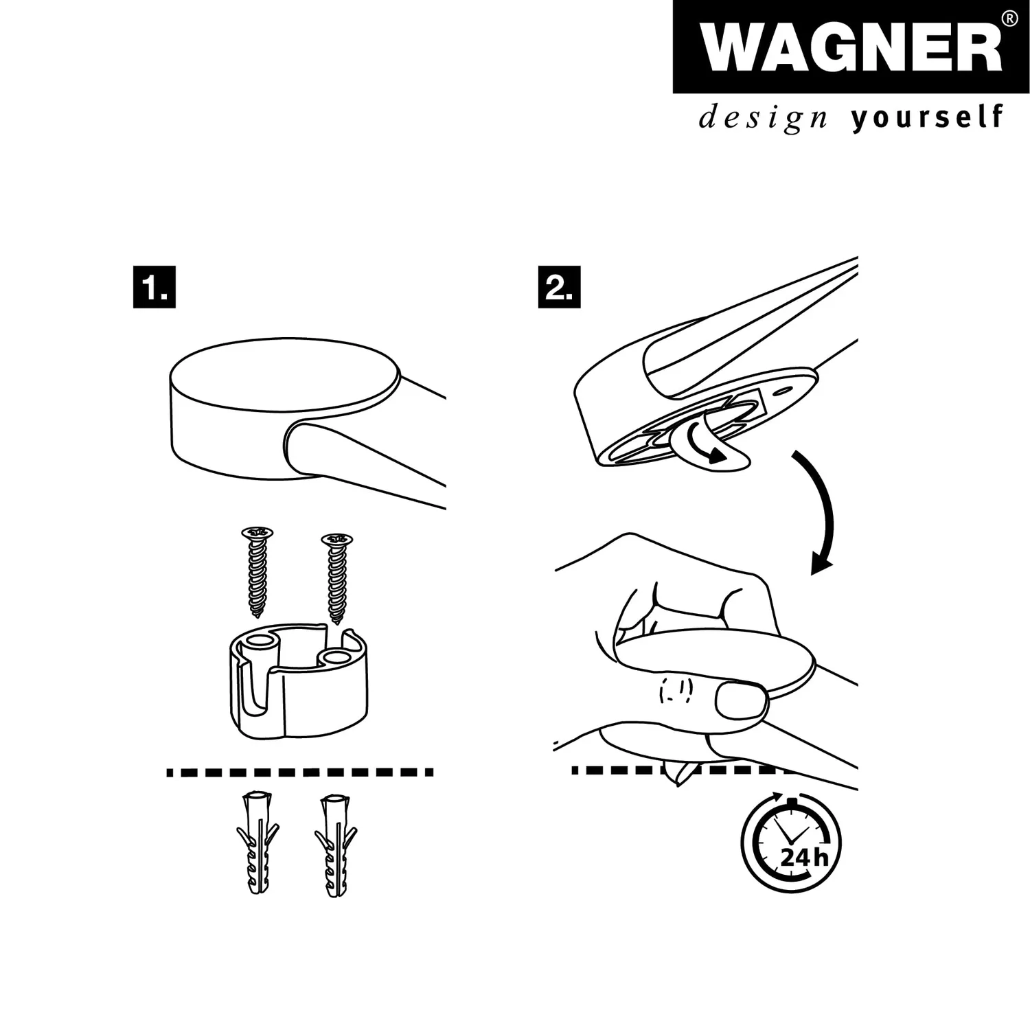 Wagner 15511611 fermaporta pavimento Ø 50 mm zinco inox