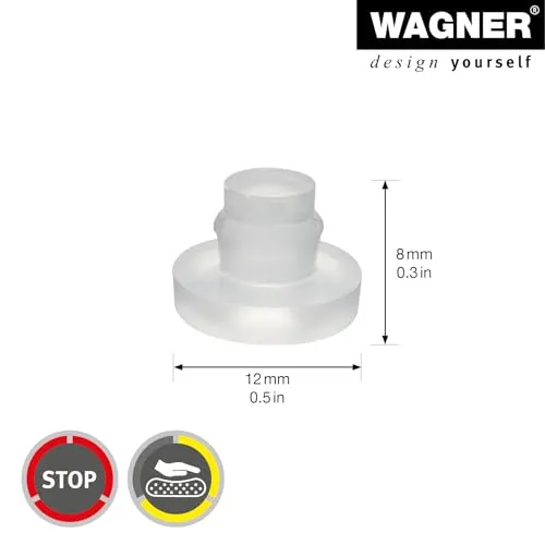 Wagner EH 2212 tamponi elastici 4 pezzi trasparente