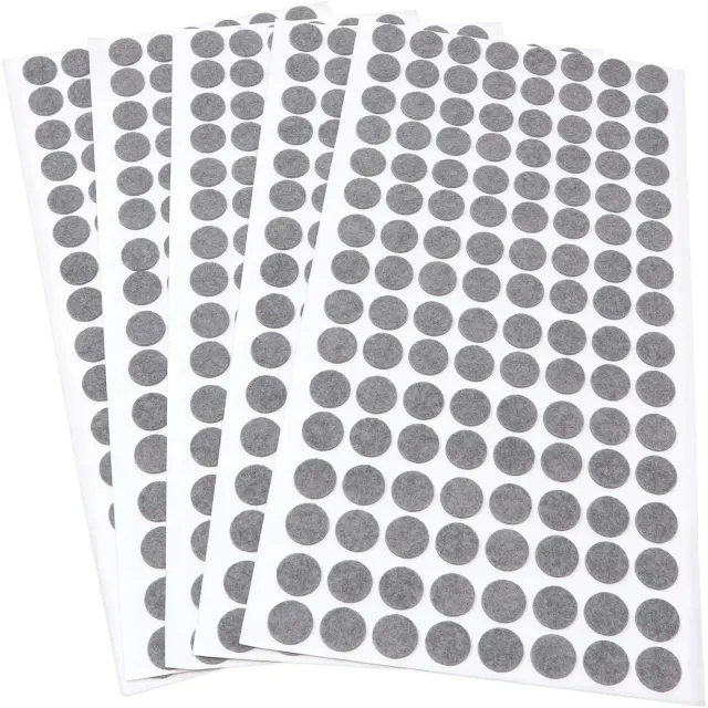 Adsamm ultrasottili feltrini rotondi ø 12 mm grigi 640 pezzi 1,5 mm