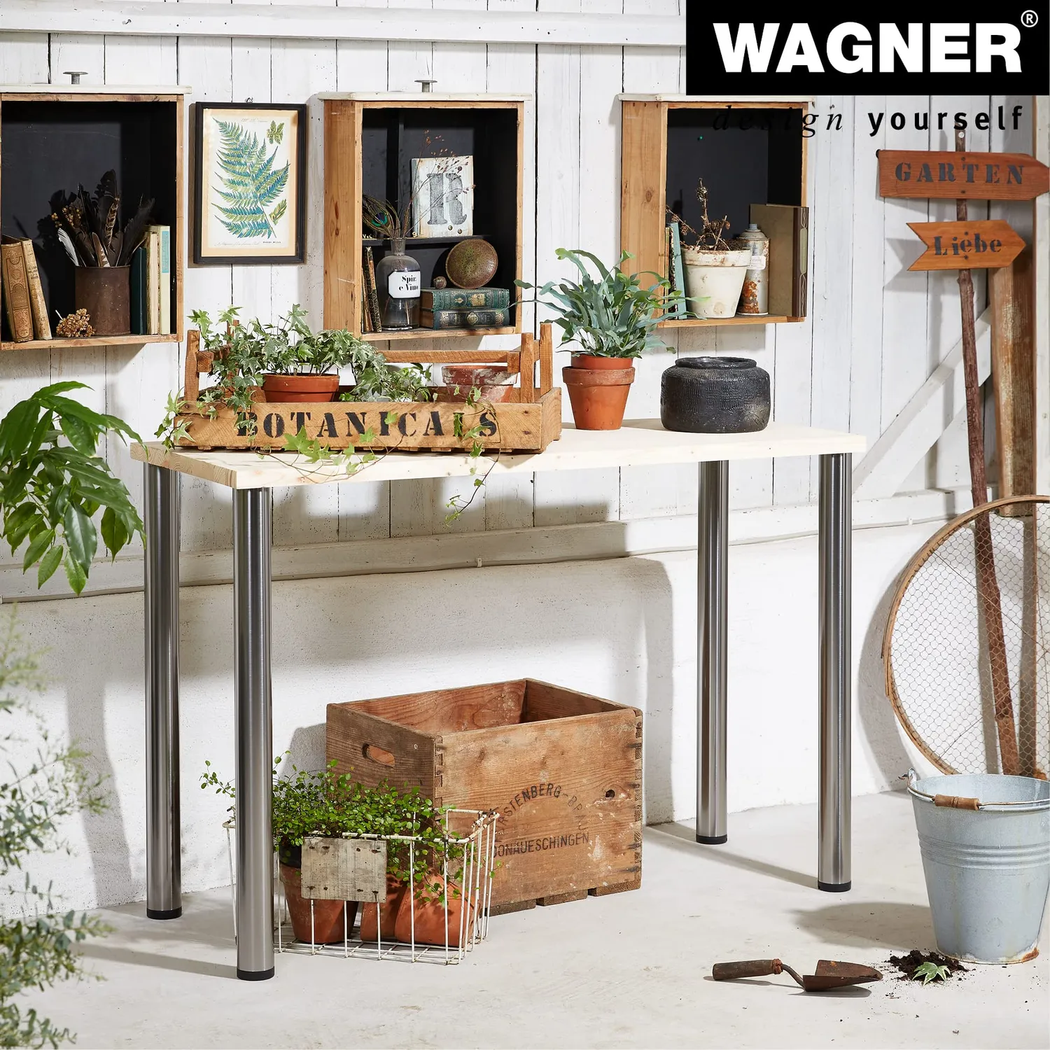 Wagner Telescope ST 1855 gamba tavolo 60-90 cm inox 1 pz