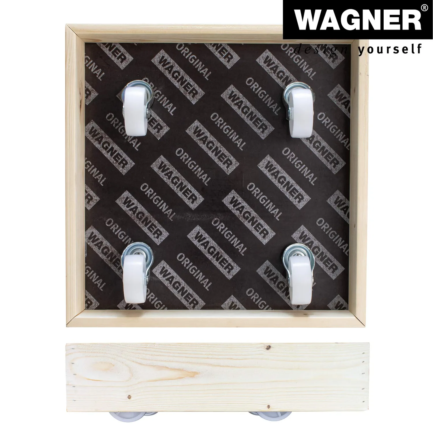 Wagner Maxigrip Carrello Piante 38 cm Legno 200 kg