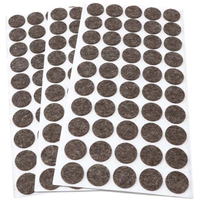 Adsamm Feltrini Lana Ø20 mm Marroni 150 Pezzi 3 mm