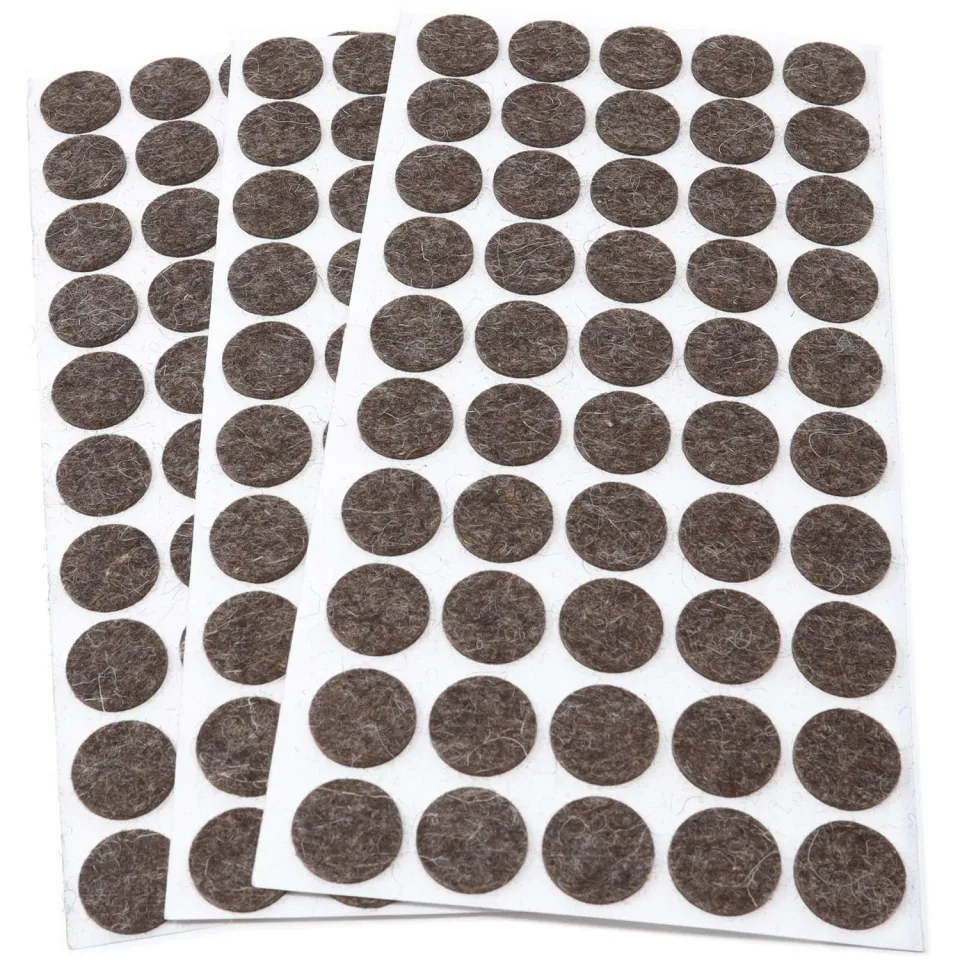 Adsamm Feltrini Lana Ø20 mm Marroni 150 Pezzi 3 mm