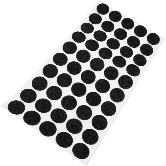 Adsamm Feltrini Ultrasottili Neri 20 mm 50 Pezzi 1,5 mm
