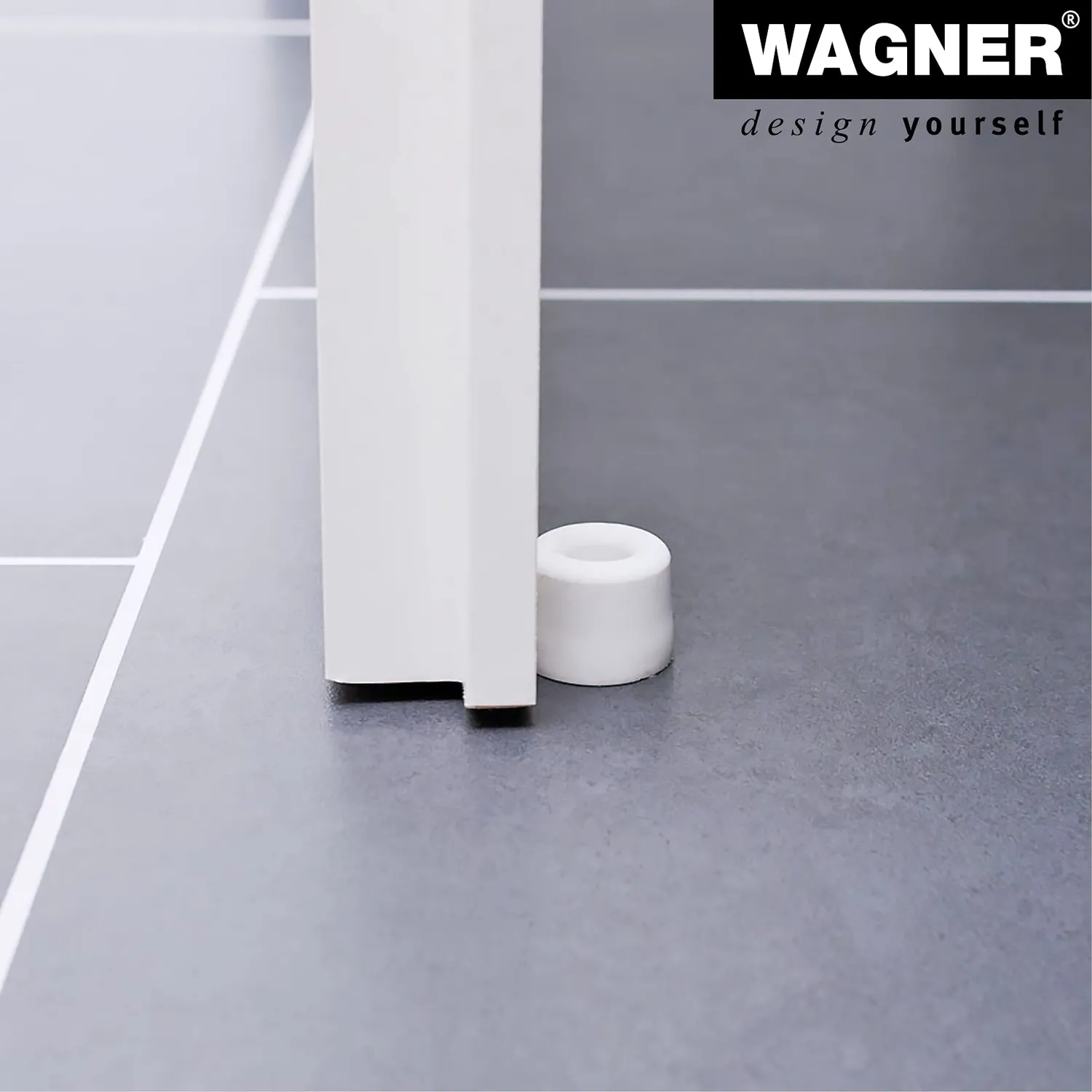 Wagner Vulkano Small 15205321 fermaporta Ø30x24 bianco