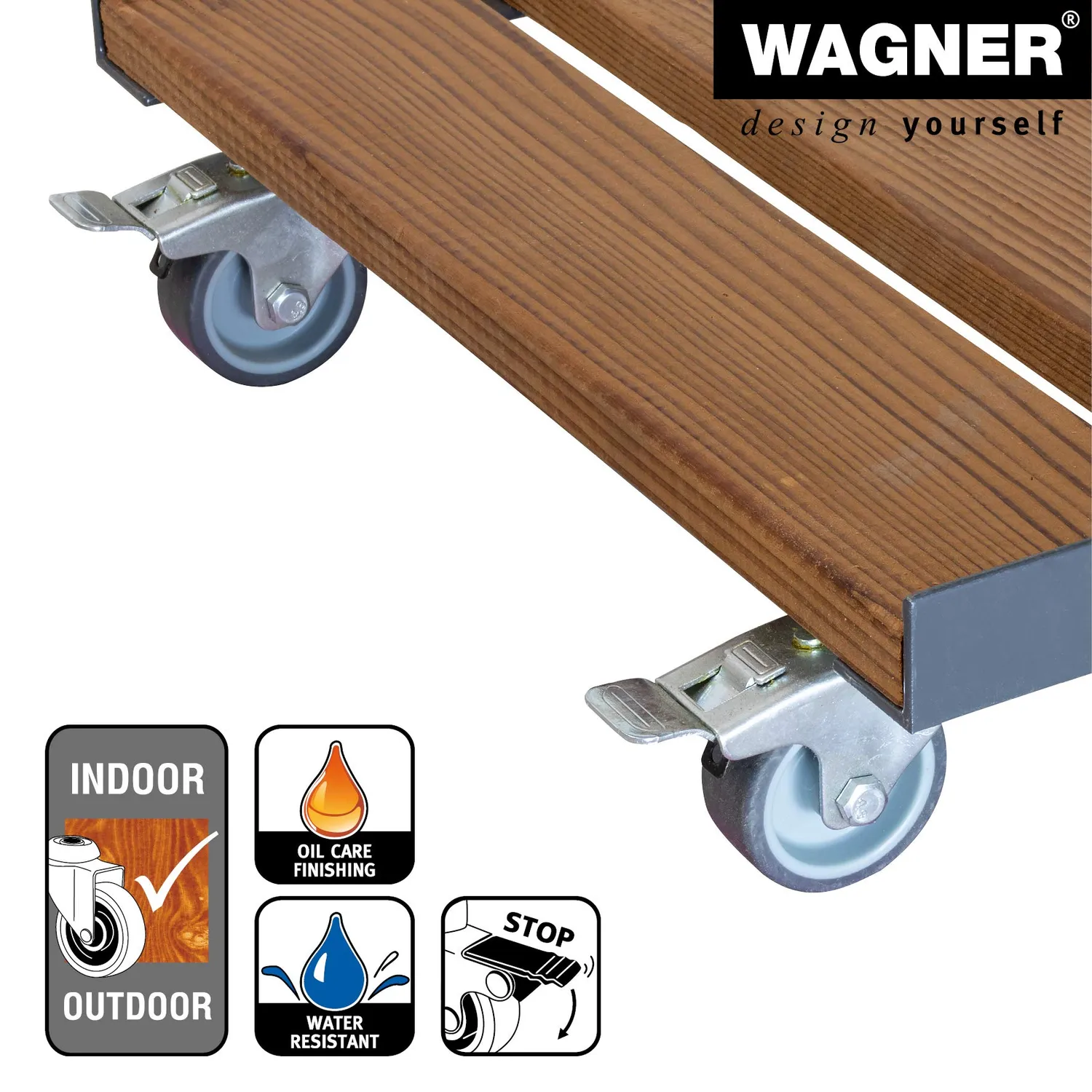 Wagner Fortis Basic carrello piante 38x38 cm portata 200 kg