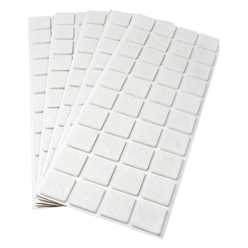 Adsamm feltrini adesivi bianchi 25x25 mm 200 pezzi