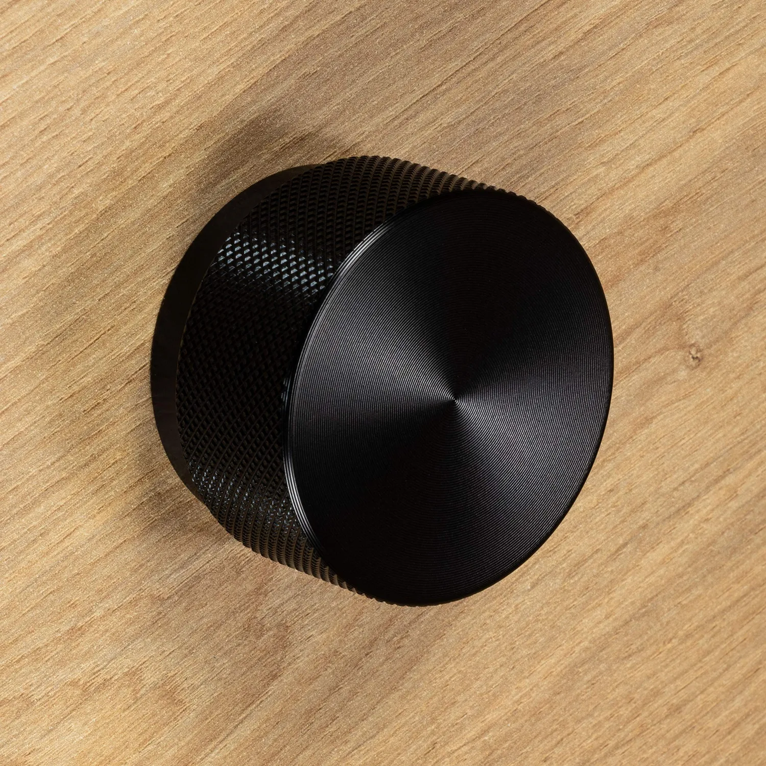Gedotec Graf Big pomello per mobili nero opaco Ø 50 mm 1 pz