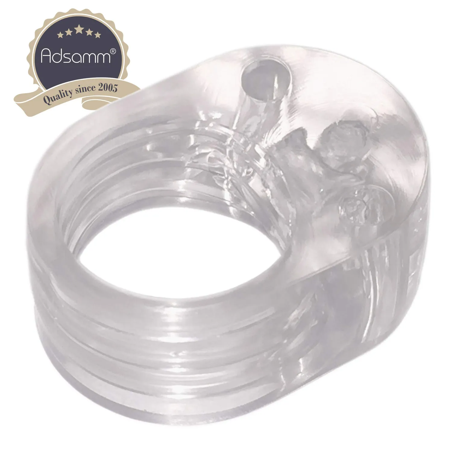 Adsamm paracolpi anello maniglia Ø 16 mm trasparente 1 pezzo PVC