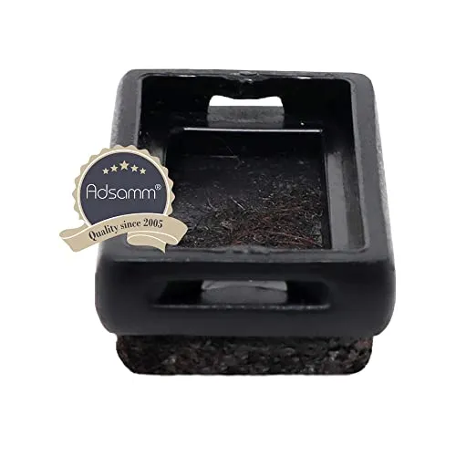 Adsamm ricambio feltro puntali a slitta nero 19x33 mm 1 pz