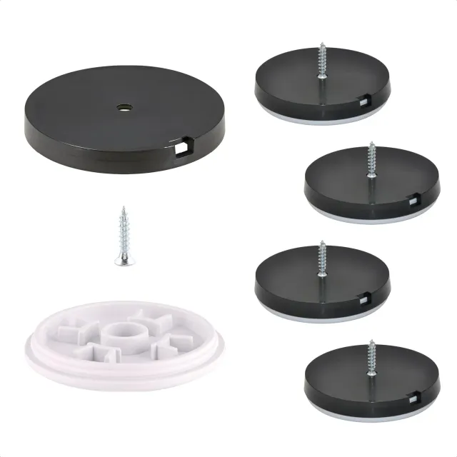 Wagner QuickClick scivoli avvitare ø 50 mm plastica Hyper 4 pezzi