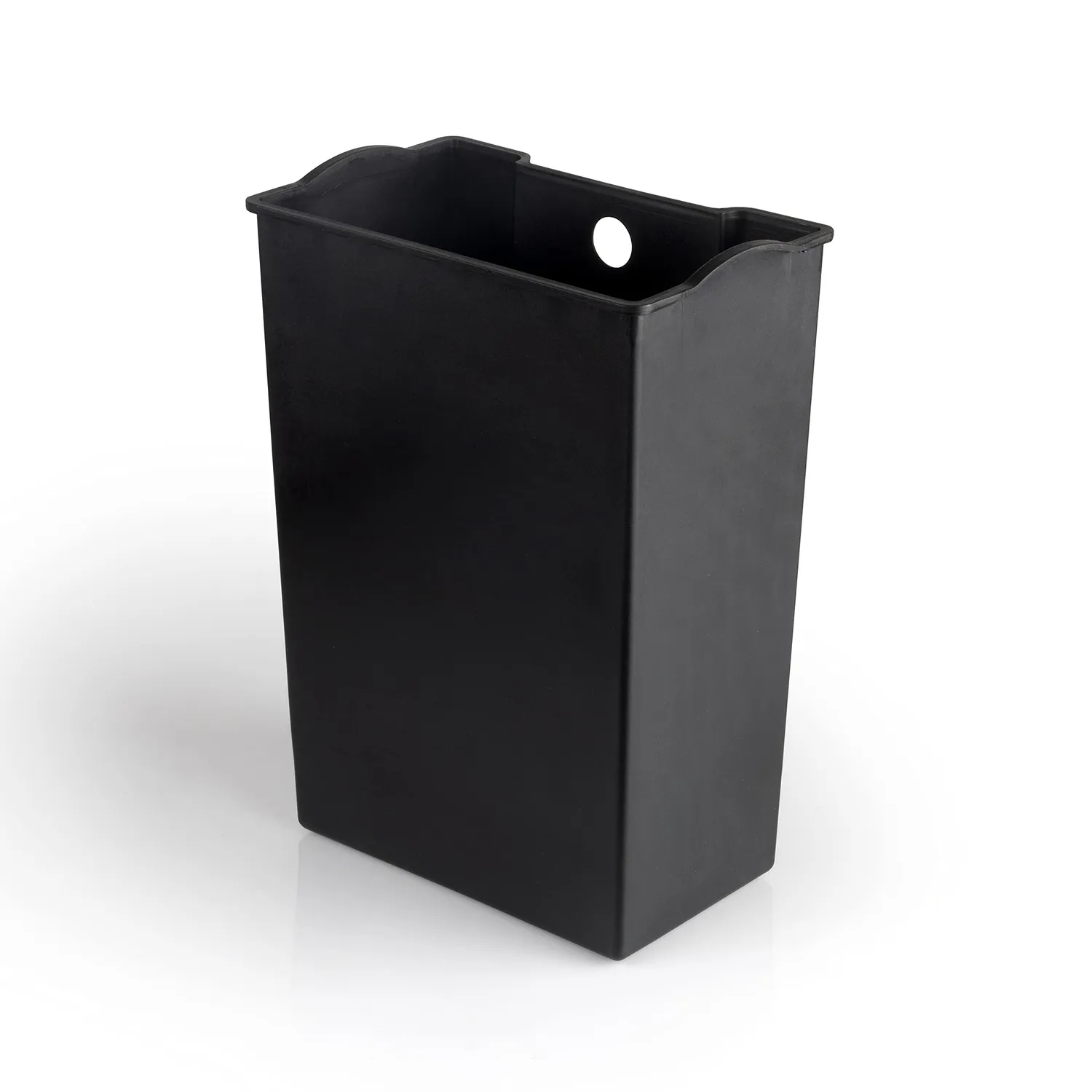 Emuca Recycle pattumiera pedale rettangolare 20L bianca alluminio