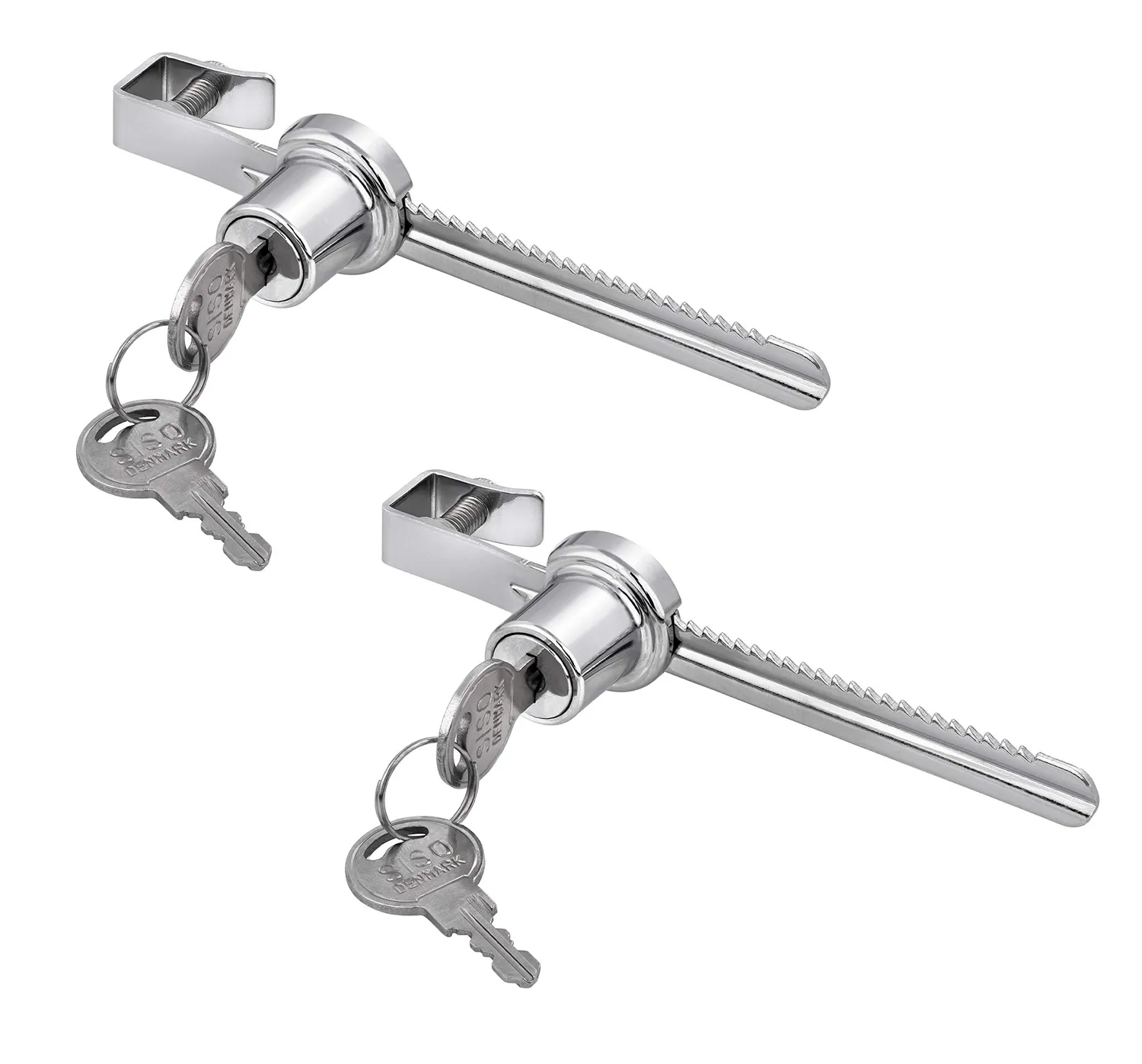 Gedotec Serratura Vetro 4-7 mm 1 Pezzo Cromato Lucido