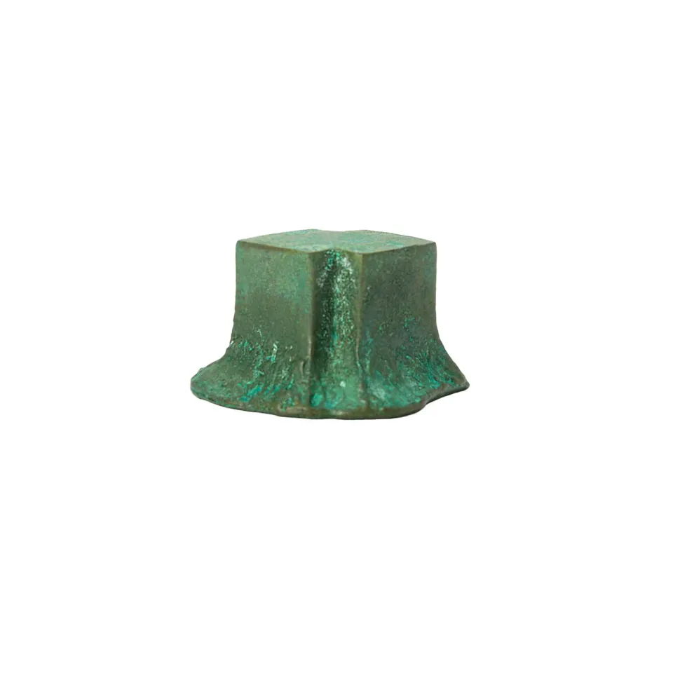 NIVA Design Solido pomello ottone verde minerale