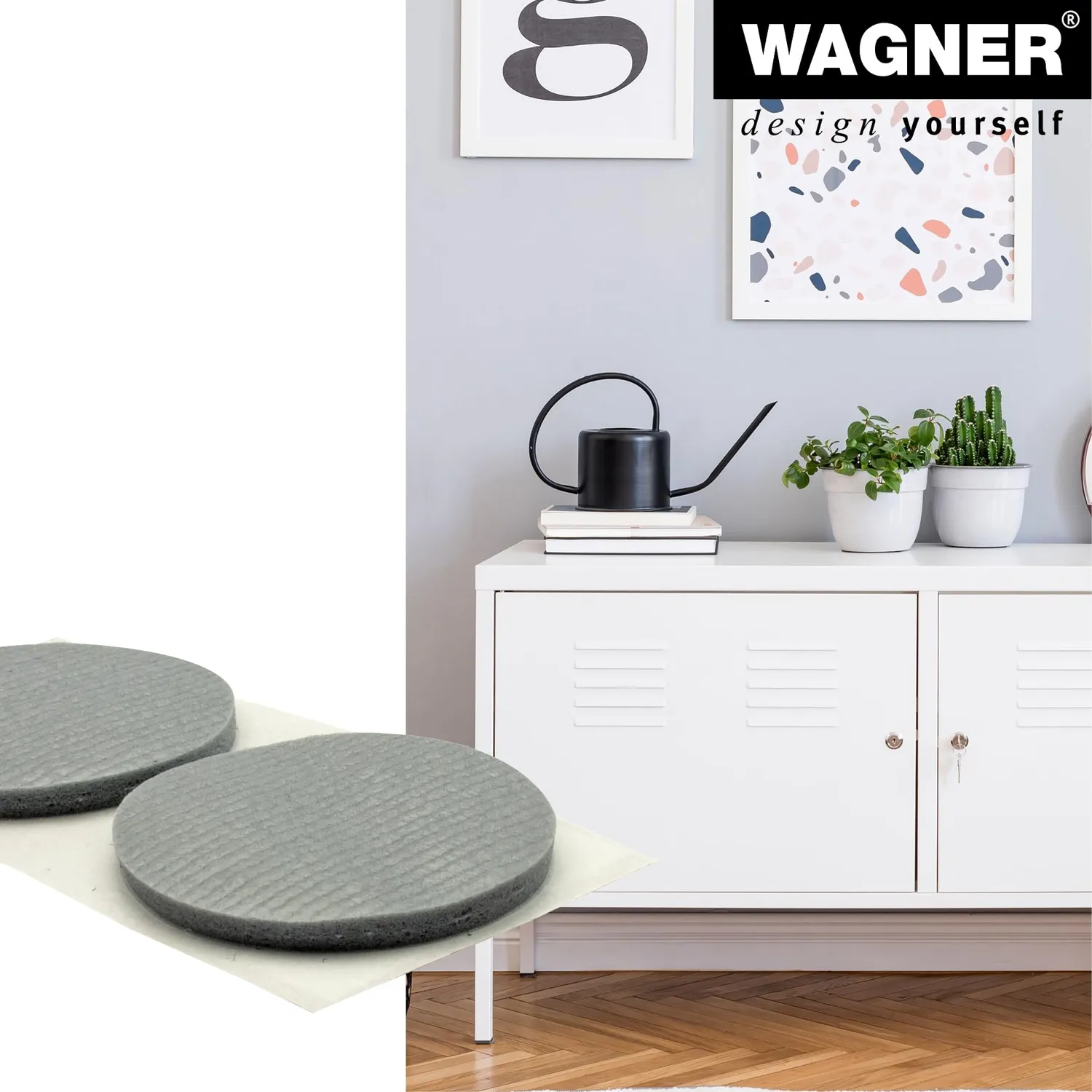 Wagner EH 0340 16034099 cuscinetti EVA Ø40mm 4 pz grigi