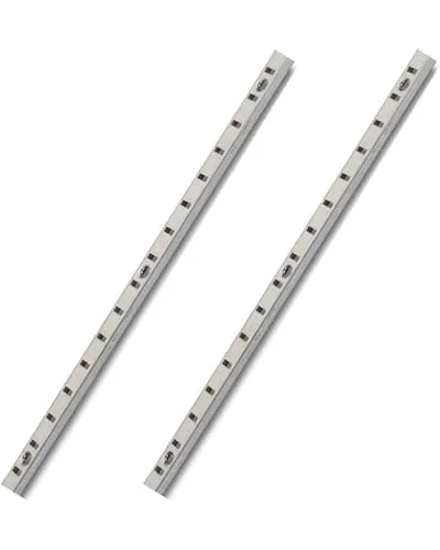 Gedotec Binario Scaffali Vari 1000 mm Nichelato 2 pz Acciaio