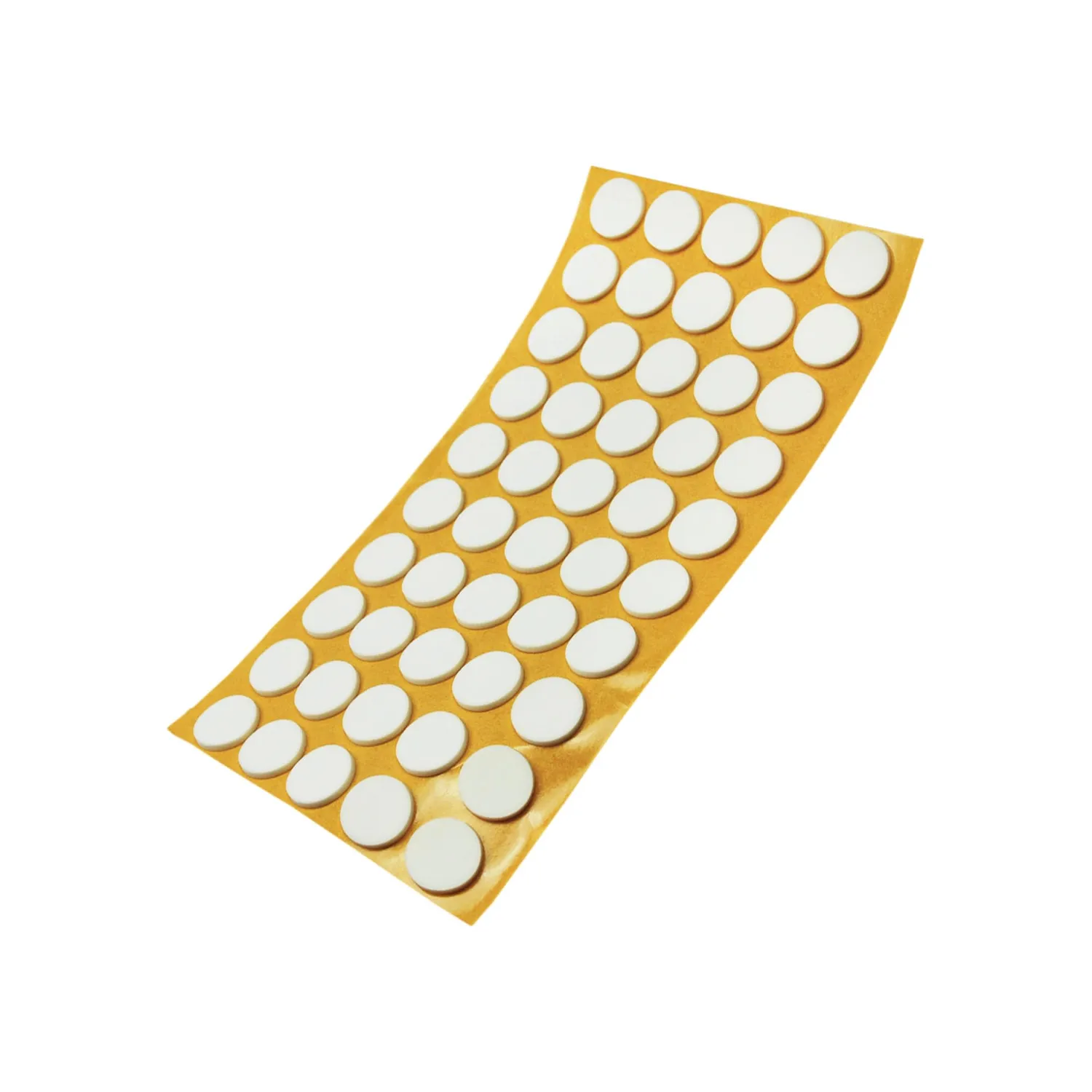 Adsamm Antiscivolo Adesivi 16 mm Bianchi 50 pz Gomma 2,5 mm