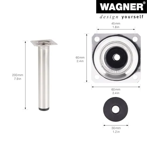 Wagner Classic ST 1120 gamba mobile 200 mm inox