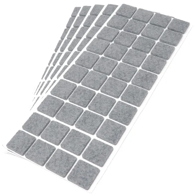 Adsamm Feltrini Quadrati 25x25 mm Grigio 200 Pezzi Autoadesivi