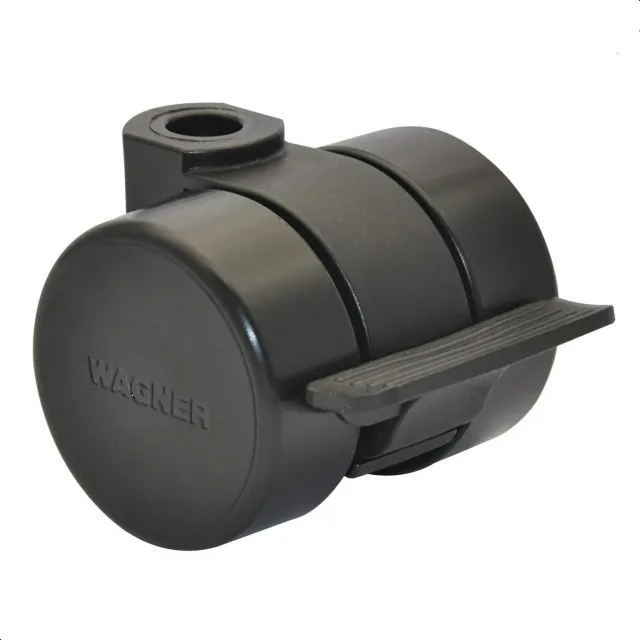 Wagner Design 01004301 rotella mobili nera 1 pz portata 80 kg
