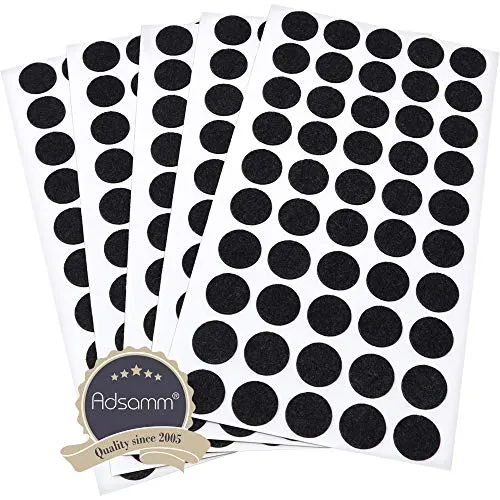 Adsamm Ultrasottili ø 16 mm Feltrini Neri 250 pz 1,5 mm