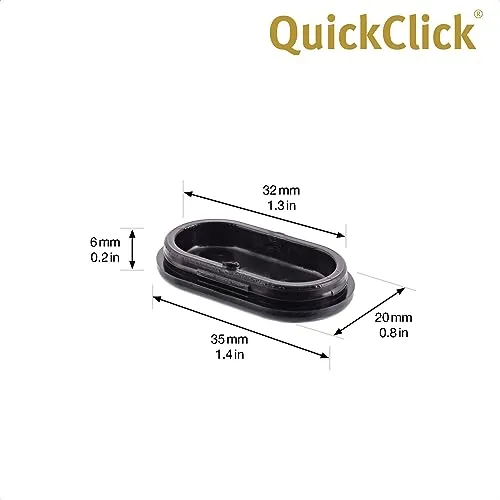 Wagner QuickClick 15834500 inserti ricambio set 8 pezzi 35x20 mm Black