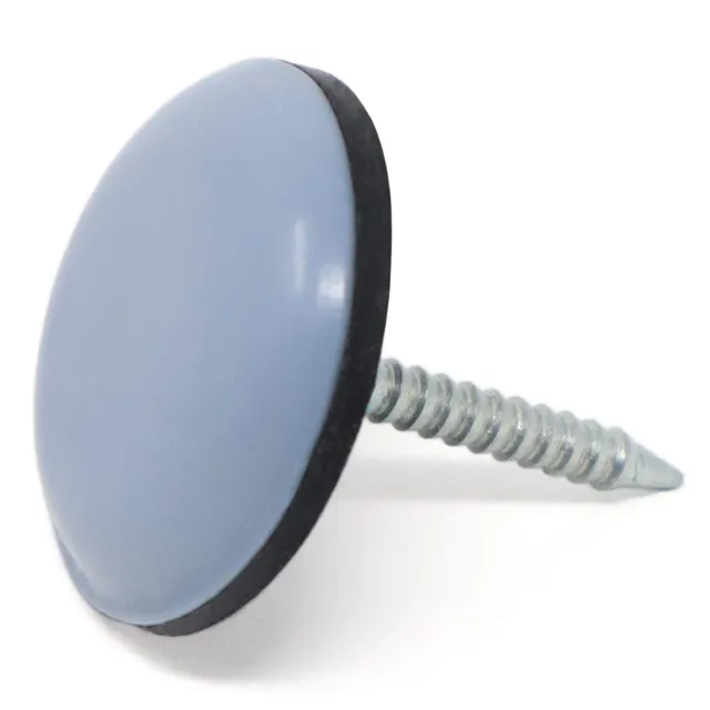 Adsamm scivoli PTFE con chiodo grigi 4 pezzi Ø 20 mm