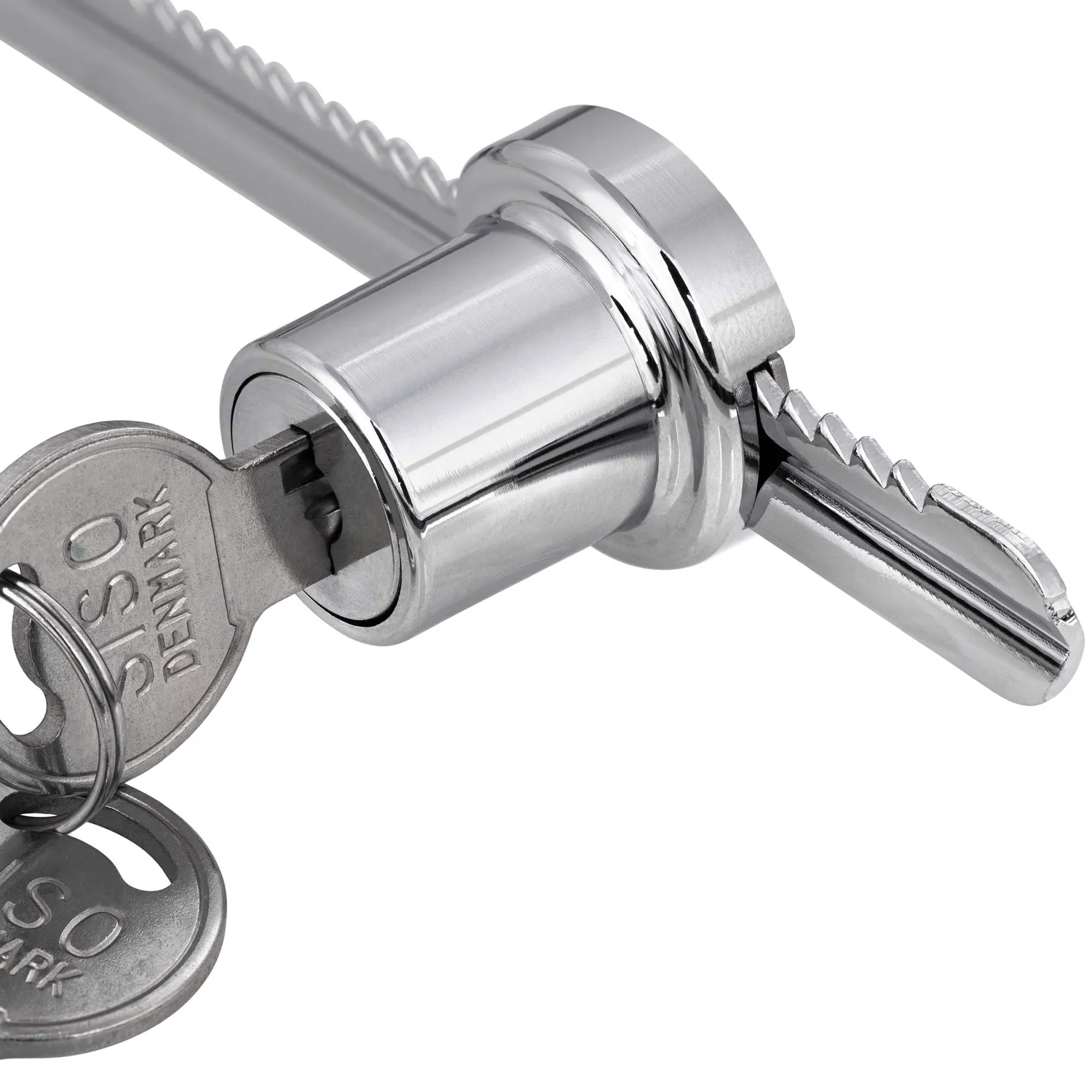 Gedotec Serratura Vetro 4-7 mm 1 Pezzo Cromato Lucido