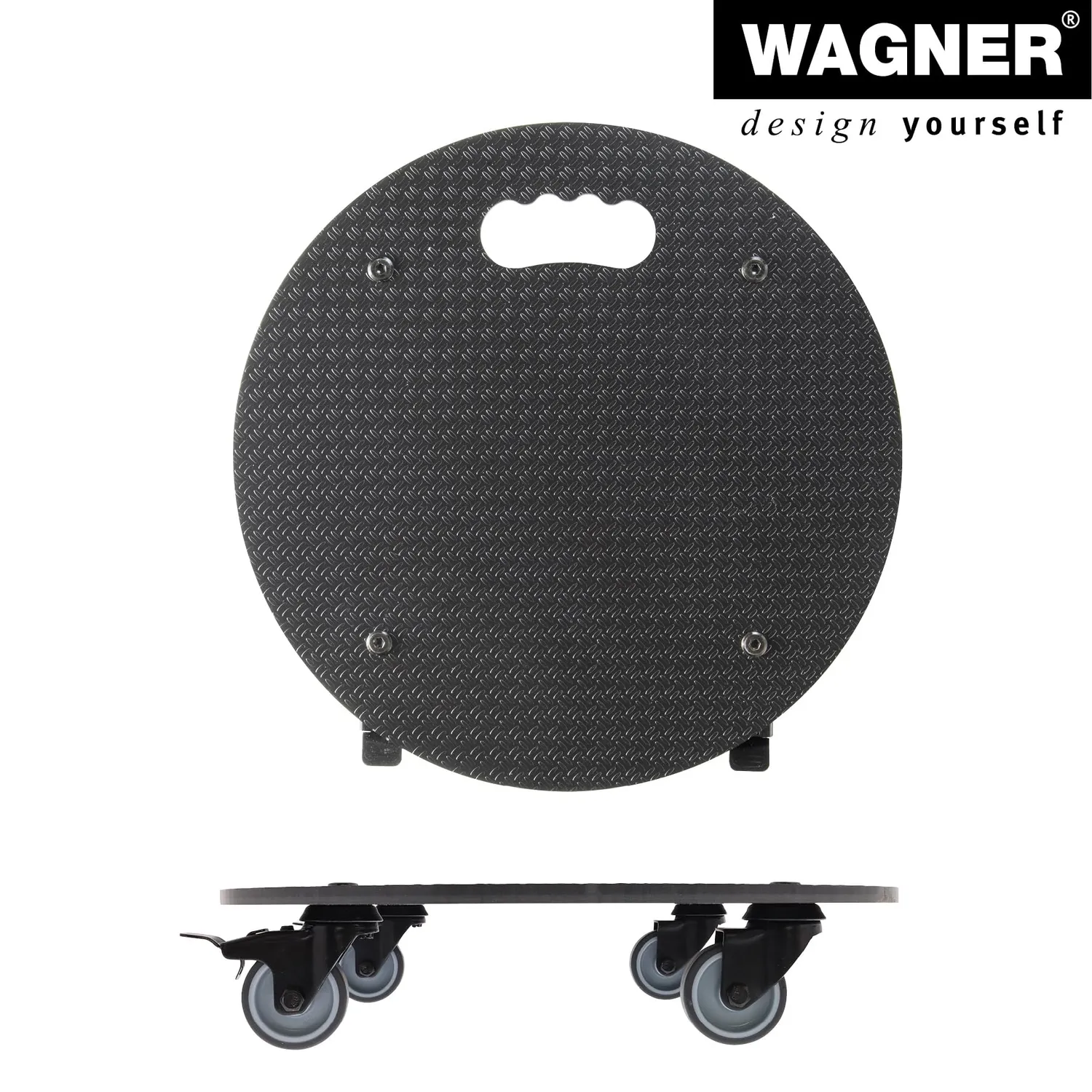 Wagner HPL GH 0630 sottovaso con ruote Ø 38 cm 100 kg nero