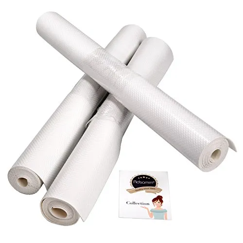 Adsamm tappetini antiscivolo bianchi 48x200 cm 3 rotoli PVC