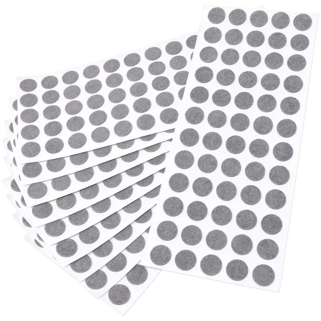 Adsamm ø 14 mm feltrini autoadesivi grigio 600 pezzi ultrasottili