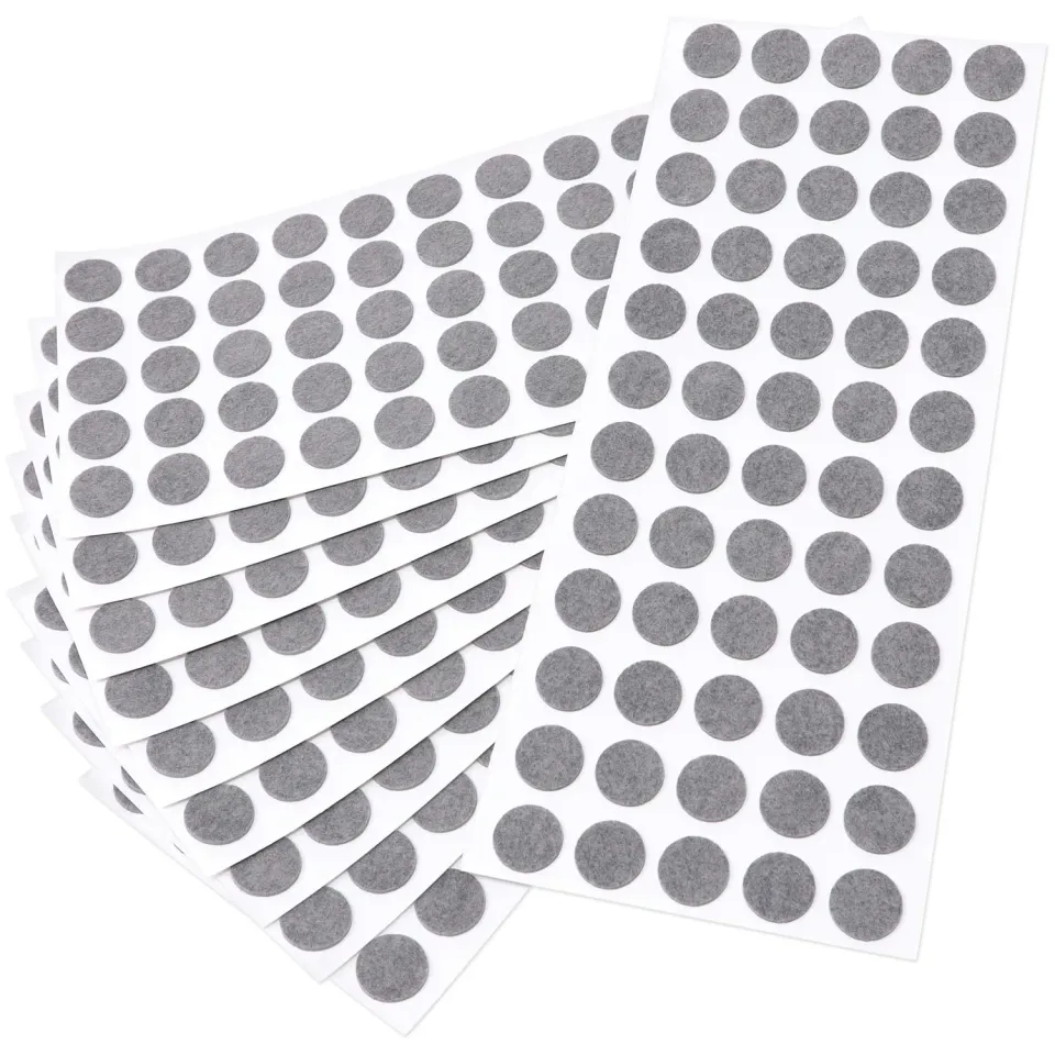 Adsamm ø 14 mm feltrini autoadesivi grigio 600 pezzi ultrasottili