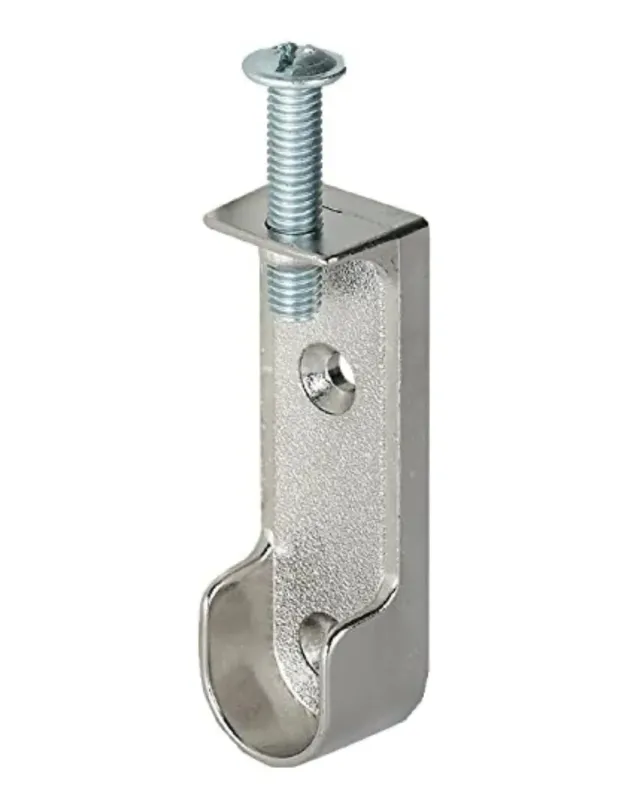 Gedotec supporto asta ovale 30x15 mm cromo 1 pezzo