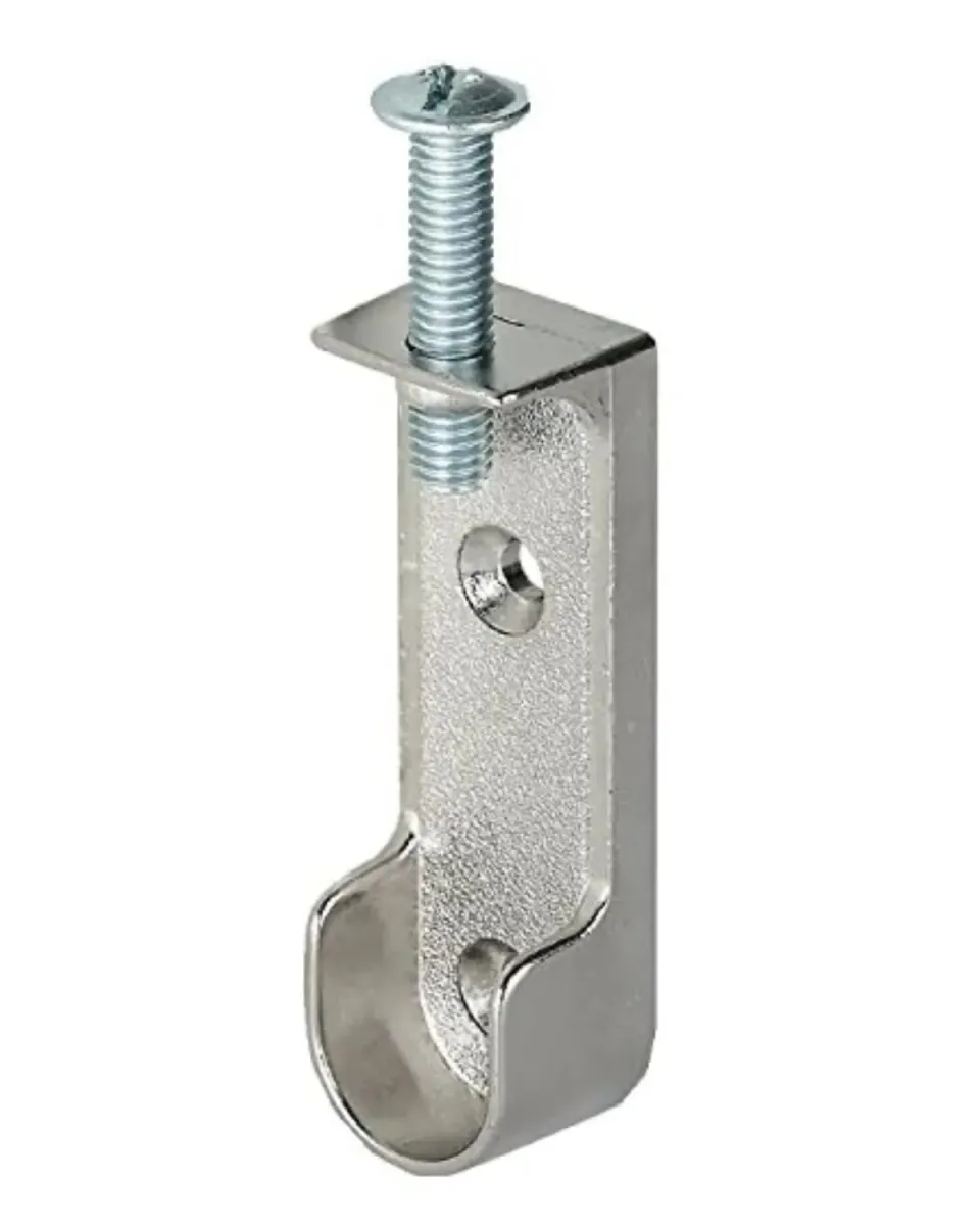 Gedotec supporto asta ovale 30x15 mm cromo 1 pezzo