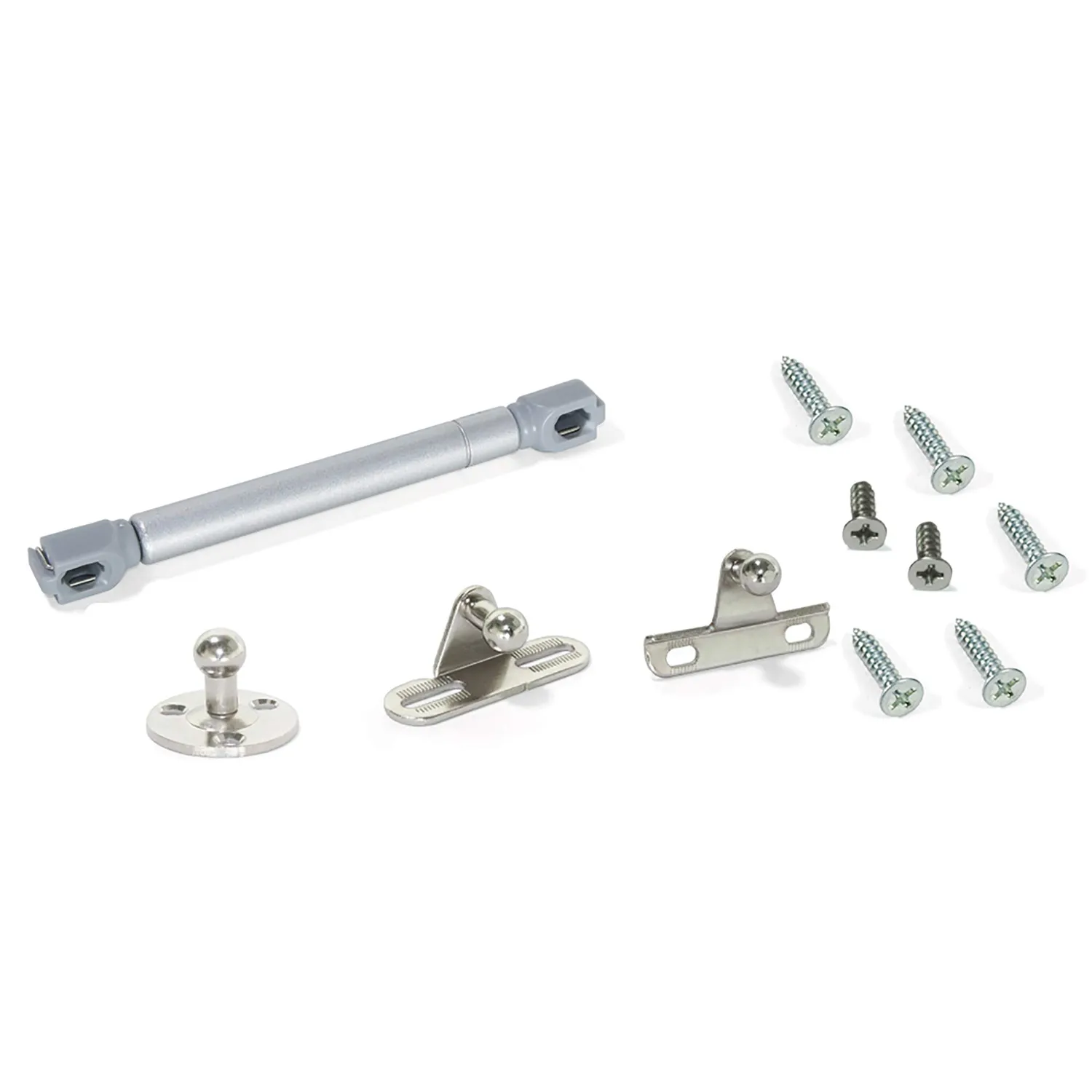 Emuca 1274525 Kit Pistone a Gas 11Kg 80mm 10 Pezzi