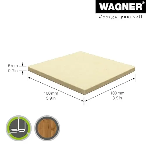 Wagner Big Pads EH 1201 feltrini adesivi 100x100 mm crema lana
